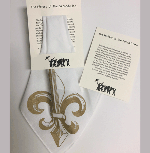 Secondline Cards Ivory with Slit ( all male parade))